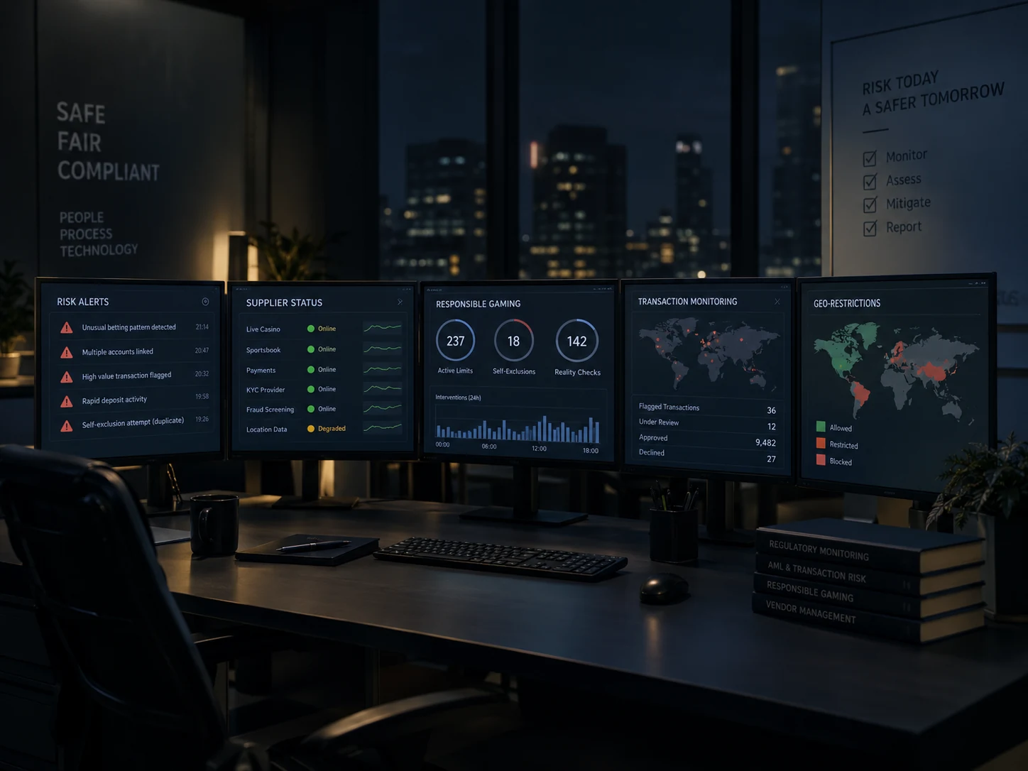 Ночной центр мониторинга рисков и responsible gaming в iGaming